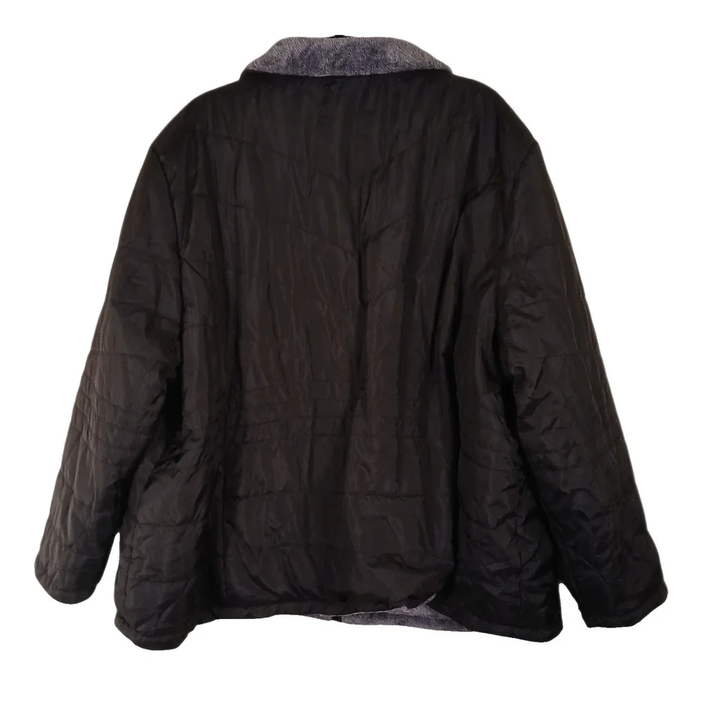 Free‎ Country Men’s Puffer Jacket 3X Black Full Zip Insulated Lightweight Coat - Picture 3 of 10